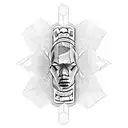 Create a tattoo of a dollar bill morphing into a glock gun tattoo design idea