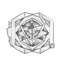 Create a tattoo of a dollar bill morphing into a glock gun tattoo design idea