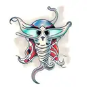 squid tattoo design idea