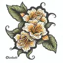 october birth flower on knee tattoo tattoo design idea