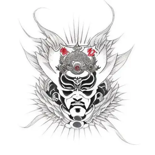 The fallen angel who became a god tattoo design idea