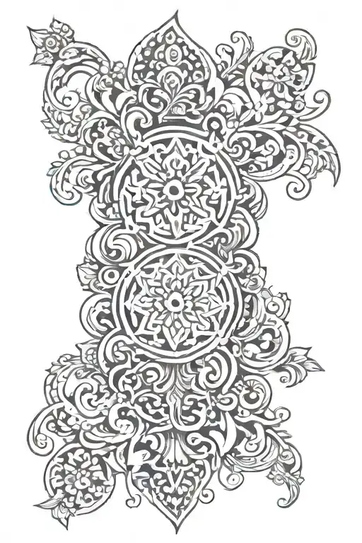ornamental and Slavic style tattoo tattoo design idea