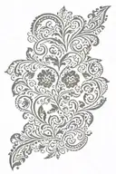 Patterns in Slavic style illustration tattoo design idea