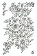 Patterns in Slavic style illustration tattoo design idea
