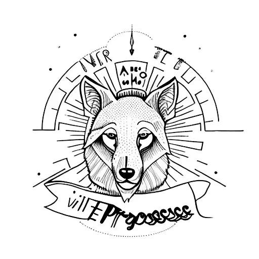 motivating inner peace with the phrase, "progress not perfection" tattoo design idea
