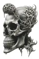 Skull Mysterious tattoo design idea