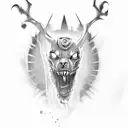 tridente percy Jackson  tattoo design idea