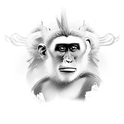 monkey king tattoo design idea