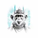 monkey king tattoo design idea