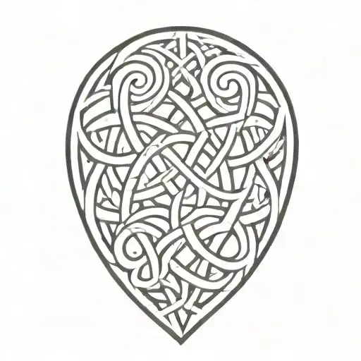 nordic knotwork tattoo design idea