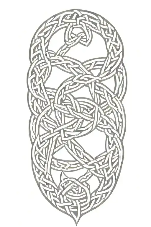nordic knotwork tattoo design idea