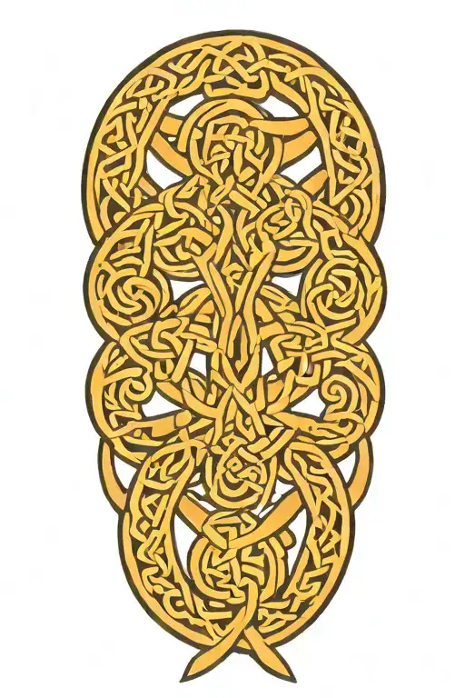 celtic knotwork tattoo design idea