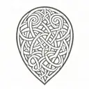 nordic knotwork tattoo design idea
