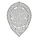 nordic knotwork tattoo design idea