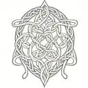 nordic knotwork tattoo design idea