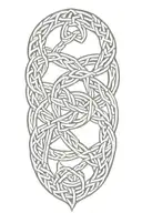 nordic knotwork tattoo design idea