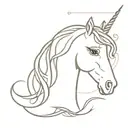 the secret, dreamy world of unicorns Sparkle & Shine!  tattoo design idea