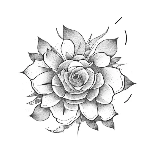 VIRGO FLOWER tattoo design idea