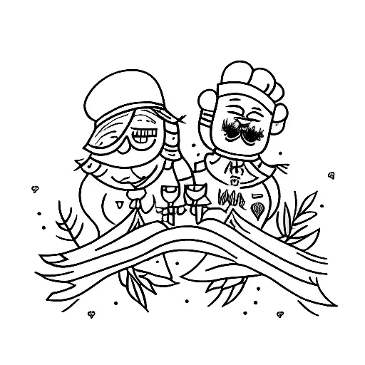 husband and wife matching tattoo with wedding date 07.13.2019 tattoo design idea