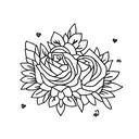 husband and wife matching tattoo with wedding date 07.13.2019 tattoo design idea