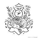 husband and wife matching tattoo with wedding date 07.13.2019 tattoo design idea