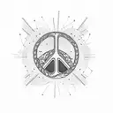 peace nature jiu jitsu tattoo design idea