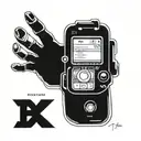 A tattoo of a computer game controller integrated into a futuristic bionic arm design, representing the client's passion for gaming and technology tattoo design idea