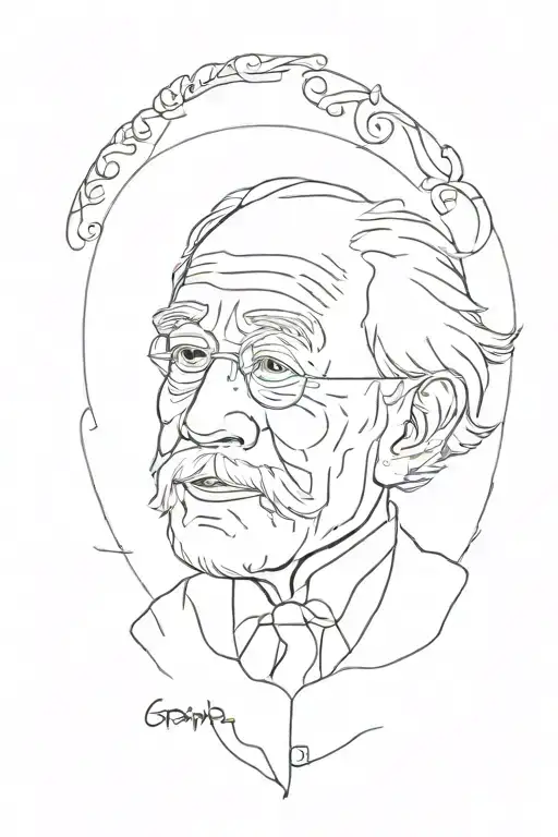Grandpa Memorial tattoo tattoo design idea