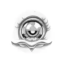 Magic Hat with eyes tattoo design idea