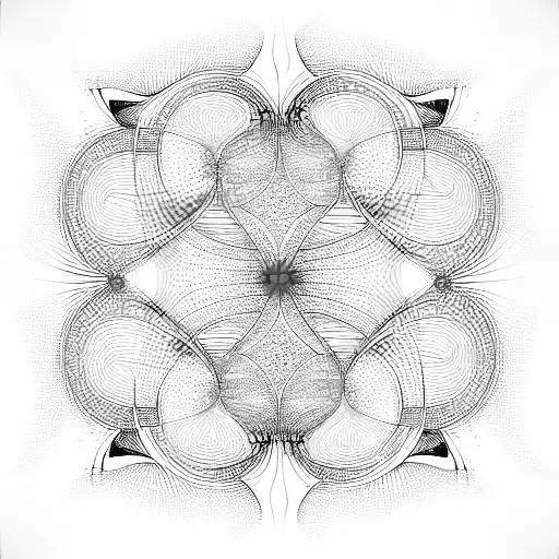 moiré fractal with color tattoo design idea