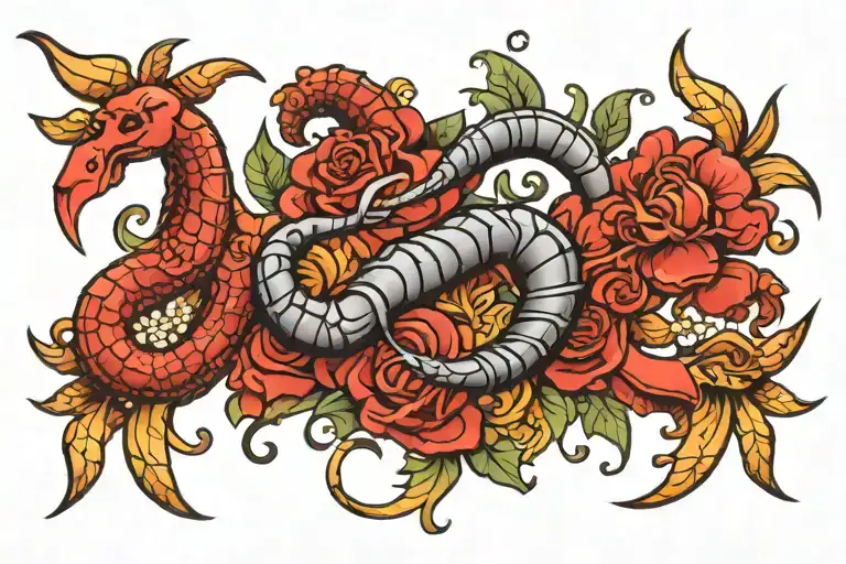 Aries zodiac symbol, scorpion zodiac sign, libra scale, and Aquarius tattoo design idea