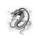 Snakeway Dragon from Dragonball Z that wraps around the arm tattoo design idea