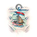 polynesian sleeve  tattoo design idea
