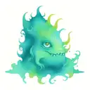 Crazy monster tattoo design idea