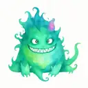 Crazy monster tattoo design idea