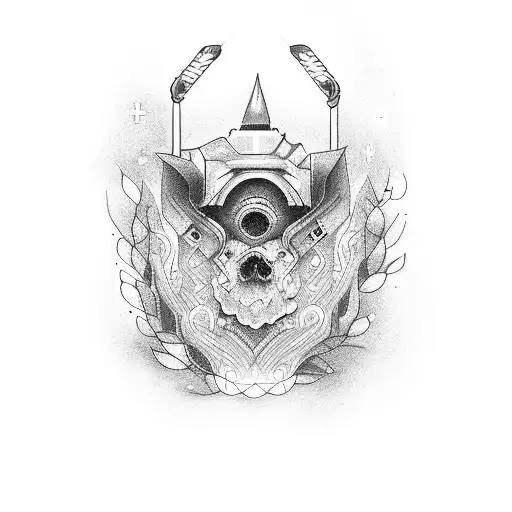 Flashlight tattoo design idea