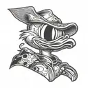 Donald Duck tattoo design idea