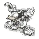 Donald Duck tattoo design idea