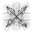 five arrows in a row with unique features nature tattoo design idea