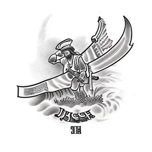 the bible verse joshua 1:9 tattoo design idea