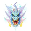 Dragon 3 head tattoo design idea