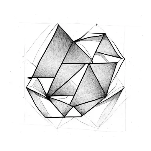Triangle tattoo design idea