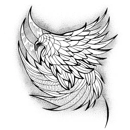 Phoenix tattoo design idea