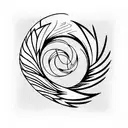 Phoenix tattoo design idea