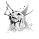 in summers heat, I learned to dread the coming of the night. the awful things we do to make the head go quiet  tattoo design idea