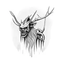 Wendigo tattoo design idea