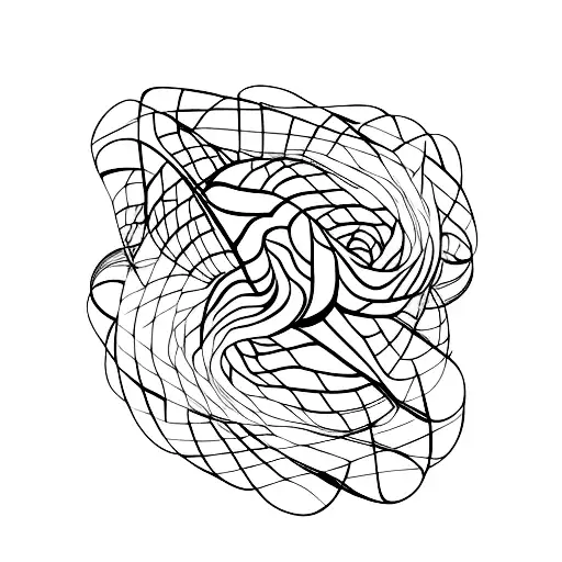 silk scarf around the neck on the wind tattoo design idea