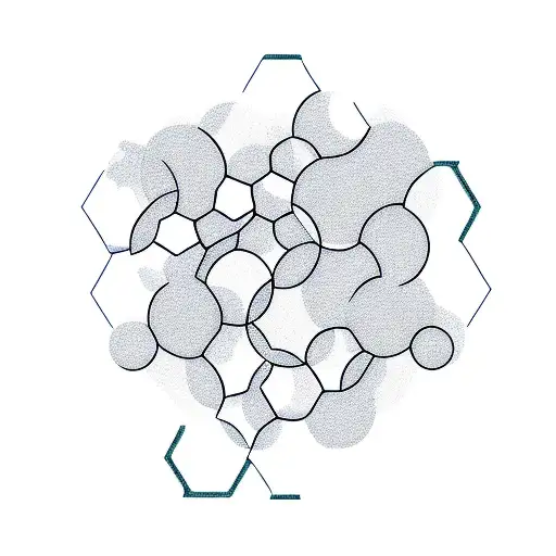 hexagon tattoo design idea