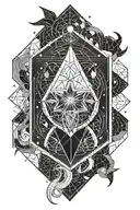 astrological sign capricorn, pisces, cancer and virgo tattoo design idea