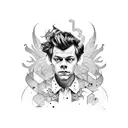 harry styles  tattoo design idea